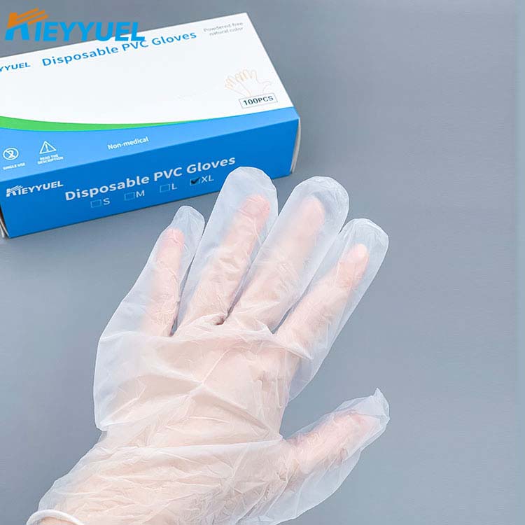 Weggooibare PVC-handskoene